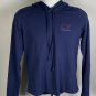Vinyard Vines Whale Logo Hoodie Womens Small Blue Cotton Polyester Lightweight