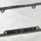BMW of Lincoln Nebraska Husker Metal License Plate Frame