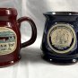 2 Deneen Pottery Hand Thrown Coffee Mugs USA Mountain Top Resort Macalestri Coll