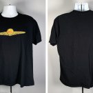 Shell Oil T Shirt Mens XL Black Cotton Distressed Logo