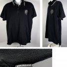 BMW Motorcycles Golf Polo Shirt Mens Large Black Cotton Embroidered Logo