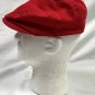 Bacardi Rum Mardi Gras Newsboy Cap Gatsby Hat Red Embroidered