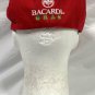 Bacardi Rum Mardi Gras Newsboy Cap Gatsby Hat Red Embroidered