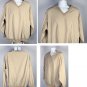 Jaguar Pullover Jacket XL Tan Embroidered Logo Pockets Car Automobile Poly Blend