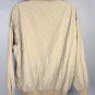Jaguar Pullover Jacket XL Tan Embroidered Logo Pockets Car Automobile Poly Blend