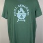 Life is Good Grill Sergeant BBQ Crusher Lite T Shirt Men Large Green