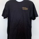 Cristall Ultra Premium Vodka T Shirt Mens XL Embroidered Gold Logo Black Cotton