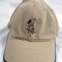Dewar's Finest Scotch Whiskies Baseball Hat Tan S/M Embroidered Logo Flexfit