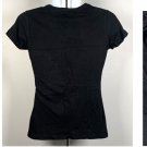 New Bacardi Rum T Shirt Bat Logo Womens Juniors Large Cotton Black