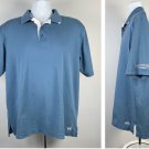 Grey Goose Vodka Golf Polo Shirt Mens Large Embroidered Logo Blue Cotton