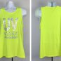 UV Vodka #Pride2017 Tank Top Shirt Mens Medium Dayglo Yellow LGBTQIA+ 50/50