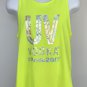 UV Vodka #Pride2017 Tank Top Shirt Mens Medium Dayglo Yellow LGBTQIA+ 50/50