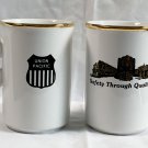 2 Union Pacific Railroad Safety Through Quality Ceramic Mugs 8 oz UP Train