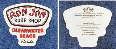 Ron Jon Surf Shop Clearwater Beach Florida Sticker 5.25"