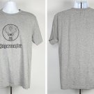 Jagermeister Distressed Stag Logo T Shirt Mens Large Polyester Cotton Blend Gray