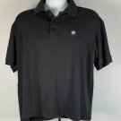 BMW Golf Polo Shirt Mens Large Black Cotton Embroidered Logo