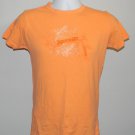 Jagermeister T Shirt Womens Juniors Medium Orange Raised Felt Logo