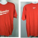 Milwaukee Tools T Shirt Mens 2XL Red Cotton