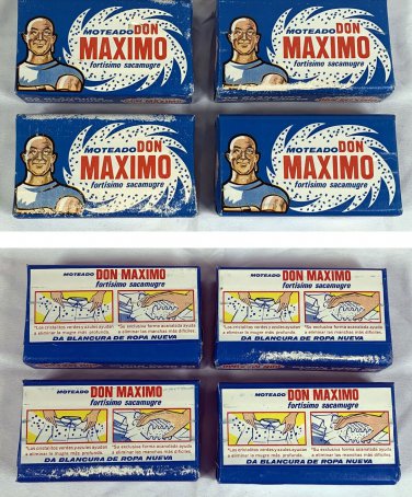 4 Vintage Don Maximo Extra Gigante Laundry Bar Soap Detergent&iuml;&raquo;&iquest; Bars