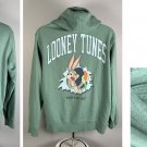 Looney Tunes Bugs Bunny Pullover Hoodie Mens Large Cotton Polyester Open Pocket