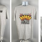 CAT Caterpillar I Dig Badass Machines T Shirt  Mens XL Gray 100% Cotton Poly Mix