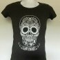 Cabo Wabo Las Vegas Sugar Skull Logo T Shirt Womens Juniors Small