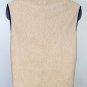 Vineyard Vines Fleece Polyester Vest Womens Small Tan Full Zip Zippered Pockets