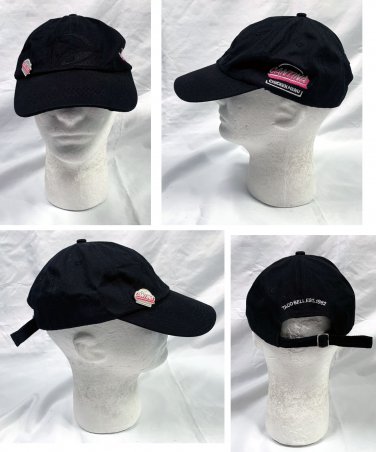 Taco Bell Cantina Chicken Menu Baseball Hat Mens Womens Black + Pin Back