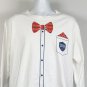 Samuel Adams Beer Get Decked Out Long Sleeve T Shirt Mens Large Bow Tie Design