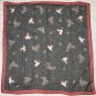 NWT Talbots Ice Skates Winter Holly Berries Scarf Wrap 36" x 36" Polyester