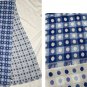 NWT Talbots Blue Polka Dot Scarf Wrap 17.5" x 72" Acrylic Wool Blend