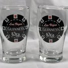 2 Guinness Beer Las Vegas Poker Chip Shot Glasses 2 oz New