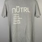 NUTRL Vodka Seltzer Real Juice Omaha Baseball T Shirt Mens XL Gray