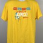 La Cerveza del Cinco Pacifico Beer T Shirt Mens XL Yellow