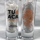 2 New Tuaca Liquore Italiano Shot Glasses Corey Miller Lion Design