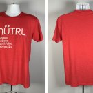 New NUTRL Vodka Seltzer Real Juice Nebraska Football T Shirt Mens Large Red