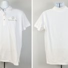 Mercedes Benz Polo Golf Shirt Womens XL White Polyester cotton Blend Embroidered