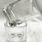 2 Crown Royal Whiskey Glasses 2000 Embossed Base 8 OZ