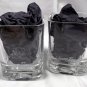 2 Crown Royal Whiskey Glasses 2000 Embossed Base 8 OZ