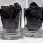 2 Crown Royal Whiskey Glasses 2000 Embossed Base 8 OZ