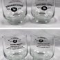 2 Jack Daniels Tennessee Sipper Whiskey Glasses Squire Precept 8 oz Vintage