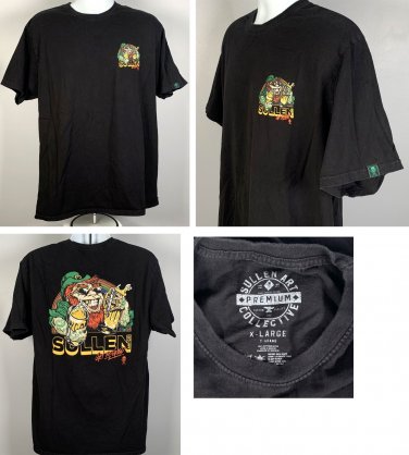 Sullen Art & Tattoo Leprechaun Get the Gold St Paddys T Shirt Mens XL
