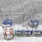 New Enjoy a Seagrams Gin International Martini Pitcher Stirrer + 4 Glasses 8 oz
