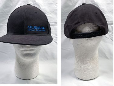 Subaru Rally Team USA Snapback Baseball Hat Mens Gray Embroidered