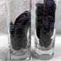 2 New Martell Cognac Etched 2 oz Shot Glasses