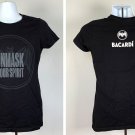 Bacardi Rum Unmask Your Spirit T Shirt Womens Juniors XL Bat Logo