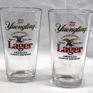 2 Yuengling Brewing Co Lager Beer Pint Glasses America's Oldest Brewery Eagle