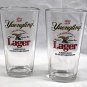 2 Yuengling Brewing Co Lager Beer Pint Glasses America's Oldest Brewery Eagle