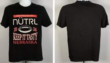 NUTRL Vodka Seltzer Real Juice Keep it Tasty Nebraska Football T Shirt Mens Smal