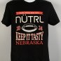 NUTRL Vodka Seltzer Real Juice Keep it Tasty Nebraska Football T Shirt Mens Smal